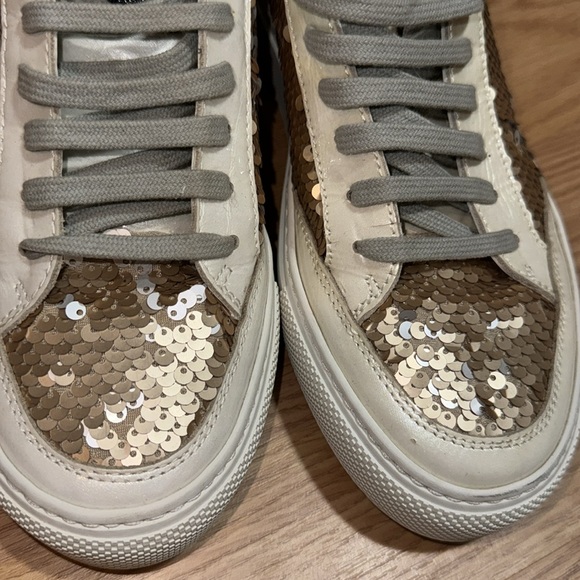 P448 Soho Sequin Low Top Sneakers Size 36 - Picture 5 of 10